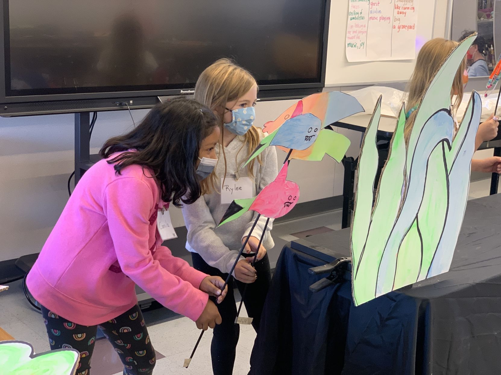 Puppet show at Napa's Willow School